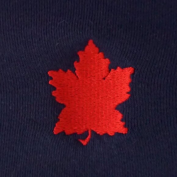 VTG '90S Russell Athletic Navy Red Laurier University Cotton Crewneck Sweater M - Picture 8 of 10